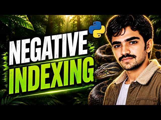 Negative Indexing in Python Tuple | Python for Beginners | python full course | python