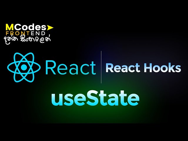 React JS React Hooks: useState (In Sinhala)
