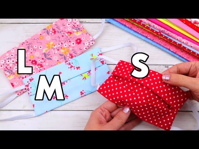 Cómo HACER MASCARILLA de TELA o Tapabocas fácil SIN MÁQUINA DE COSER (tallas para toda la familia)