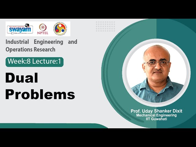 Lec 36: Dual Problems