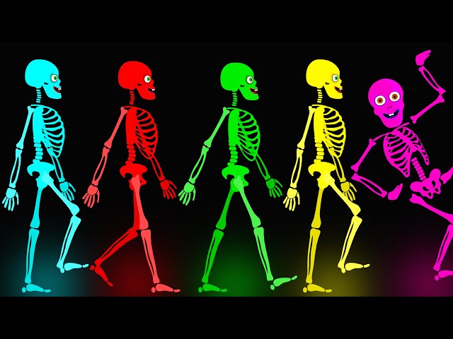 Five Skeletons Went Out One Night | Fun Kids Songs @hooplakidz