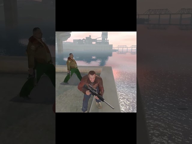Funny Sniper Shot on Security Guards 🤯💥 GTA 4