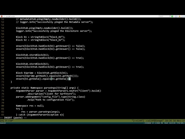 Getting started on SurfStore, Part 1