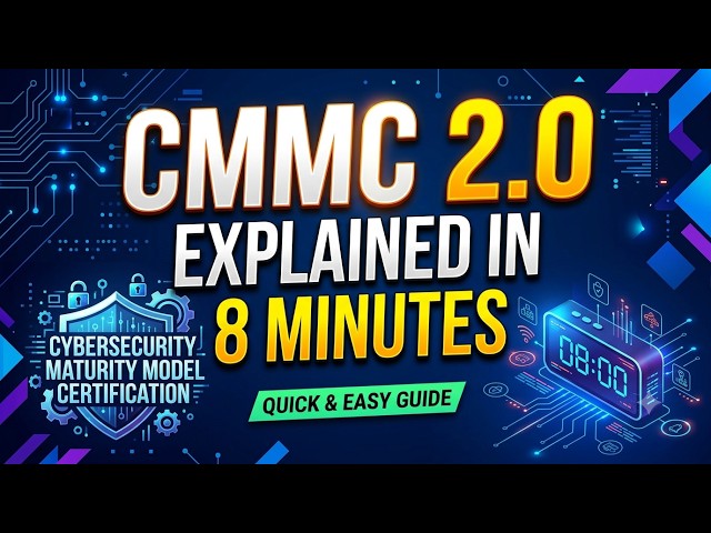 CMMC 2.0 Explained In 8 Minutes