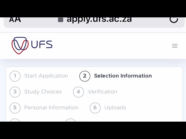 UFS 2026 Application process step by step guide #matric #mzansi #ufs #varsity 