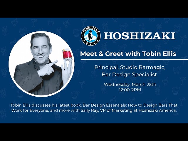 Tobin Ellis on His New Book, Bar Design and Ice at the Hoshizaki Booth (Part 1)