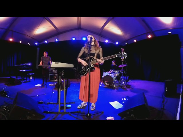 Hannah Georgas after dark at the TD Jazz Fest in Ottawa, Canada.