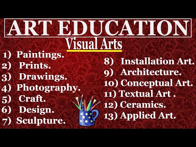 🤡"Visual Arts"-One Type of Arts.Various Forms of Visual Arts with Examples and Pictures. #VisualArts