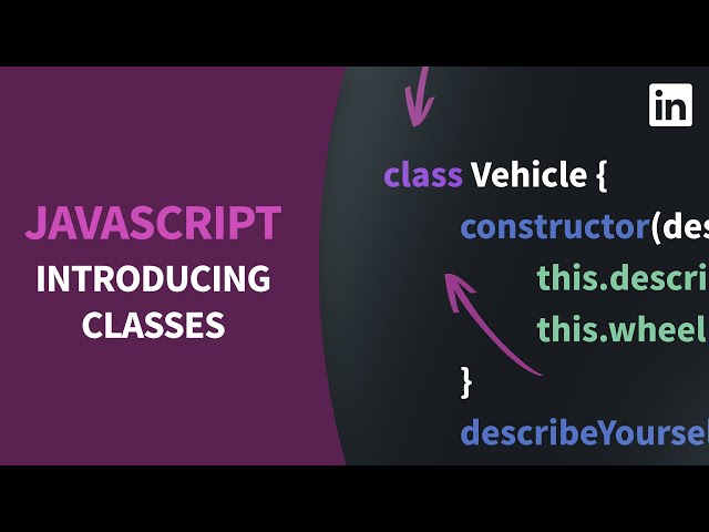 JavaScript Tutorial - Introducing CLASSES