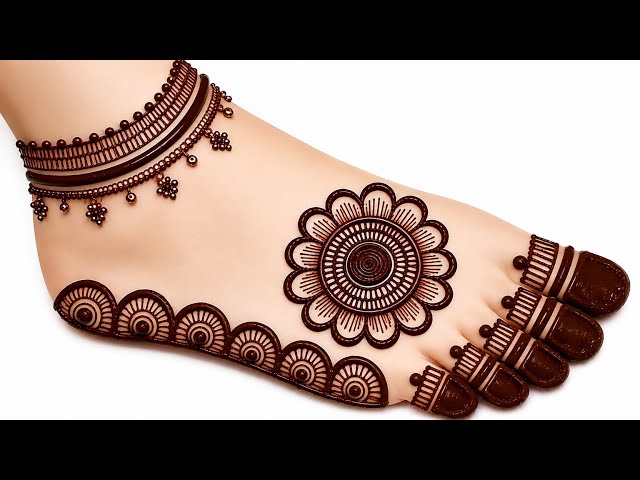 पैरों की मेहंदी डिजाइन | pairon ki mehandi design | leg mehndi design | mehndi design | foot mehndi