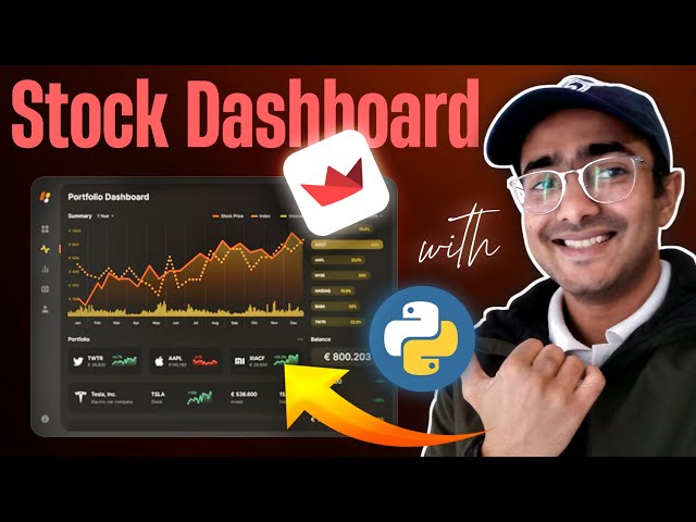 Streamlit STOCK dashboard using Python 🔴