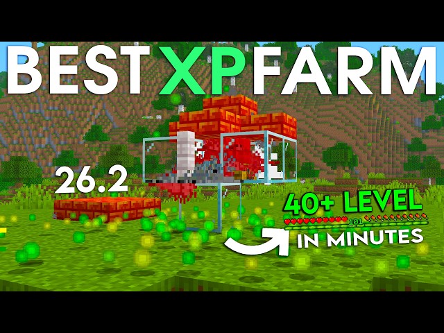 NEW UPDATED Minecraft Java 26.2 XP FARM TUTORIAL | 40+ Levels in Minutes (Simple)