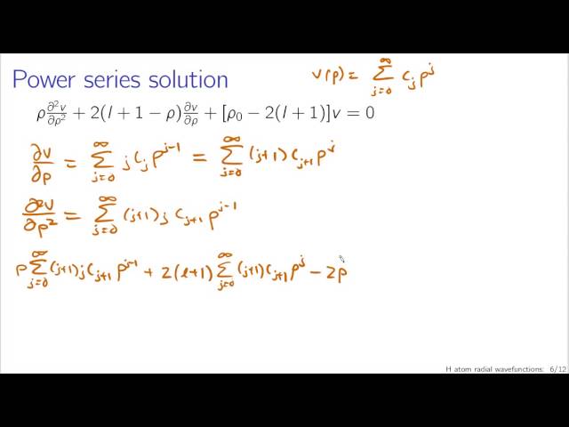 Hydrogen atom radial wavefunctions