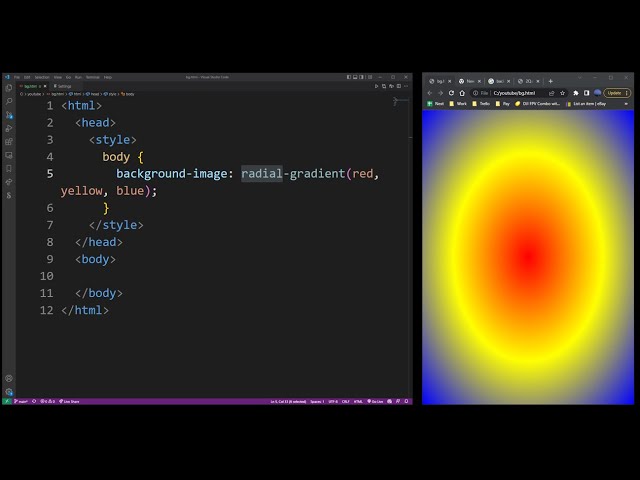 How To Add HTML Gradient Background Image / CSS Gradient Tutorial 2025