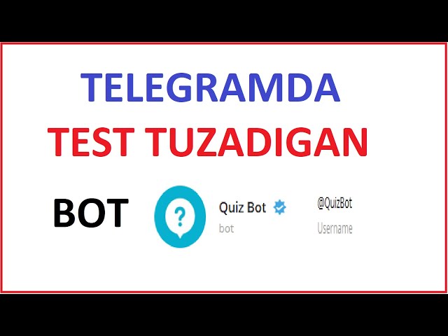 TELEGRAMDA TEST TUZISH BOT /TELEGRAMDA TEST TUZISH / ТЕЛЕГРАМДА ТЕСТ ТУЗИШ БОТ ТЕЛЕГРАМДА ТЕСТ ТУЗИШ