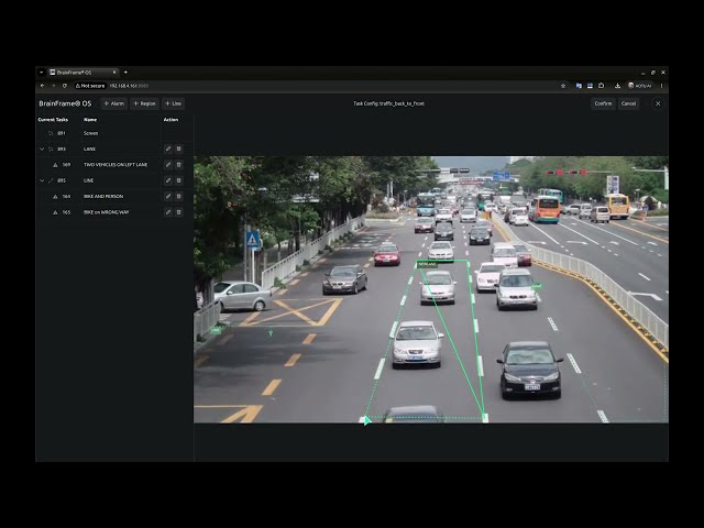 BrainFrame demo: Web Client, VisionCapsule AI Marketplace, Use Case Library, Alert Reaction App