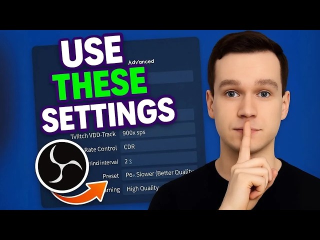 Best OBS Studio Recording Settings Tutorial 1080p