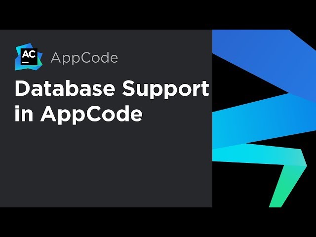 Database Support in AppCode