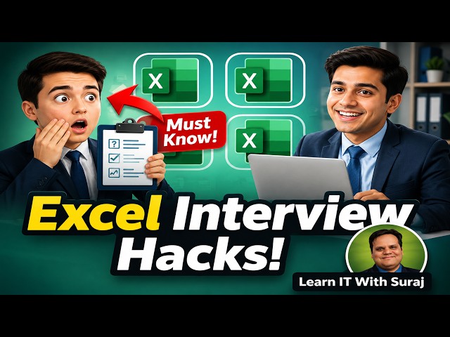 Excel Interview Hacks | Learn Excel Tricks for Job Interviews