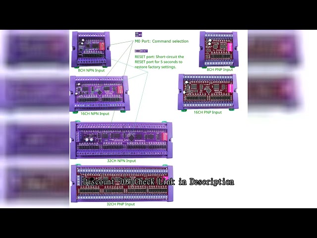 eletechsup 8/16/32 DI-DO Modbus DMOS PNP Output & NPN/PNP Input Module PLC RS485 Remote IO Expansion