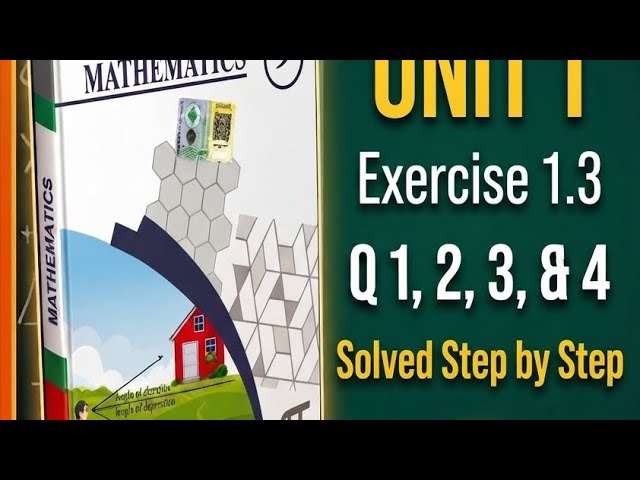 9th Math| New Book| Unit 1: Real Numbers | Exercise 1.3 Q1 to Q4 Solved #maths #NewSyllabus2026 #fyp