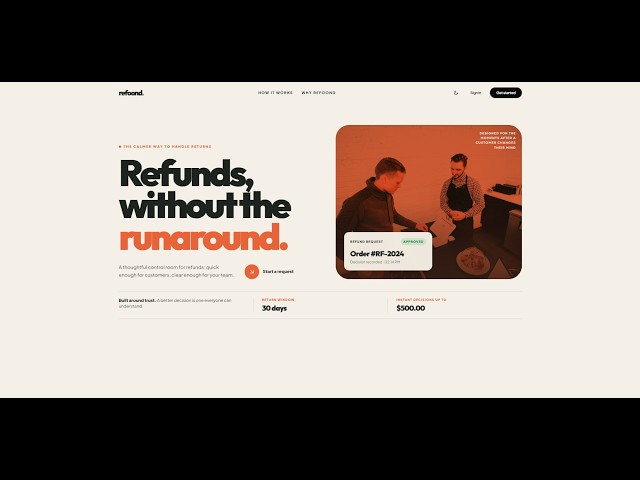 refoond - AI Refund System | React, Express, MongoDB