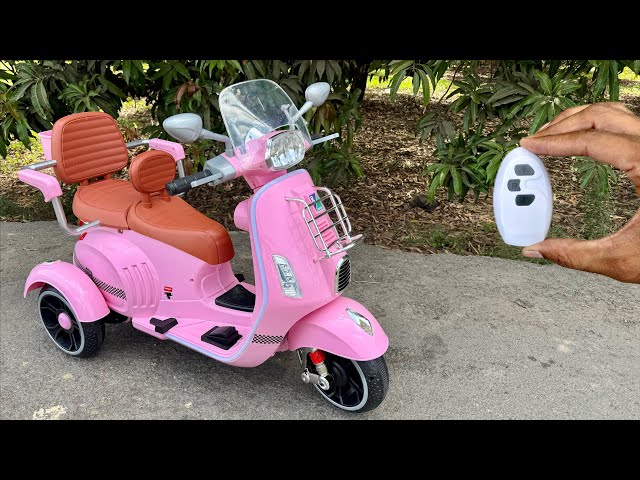 RC Two Seater Bike Unboxing & Testing | Ride on Scooter Bike | Jmv toys 🔥🔥