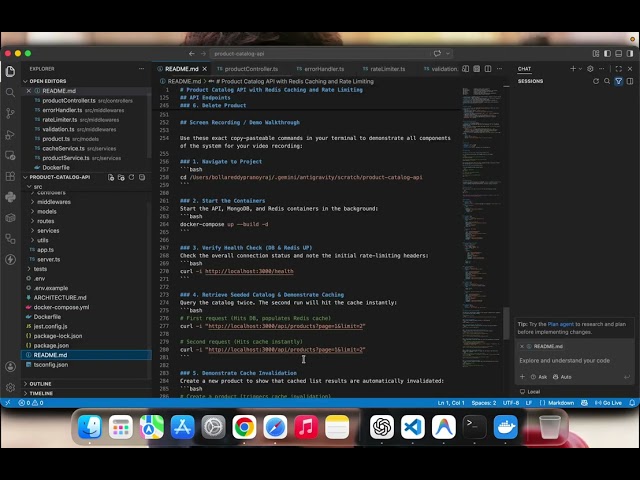 Product Catalog REST API with Redis Caching & Rate Limiting | Node.js, TypeScript, MongoDB