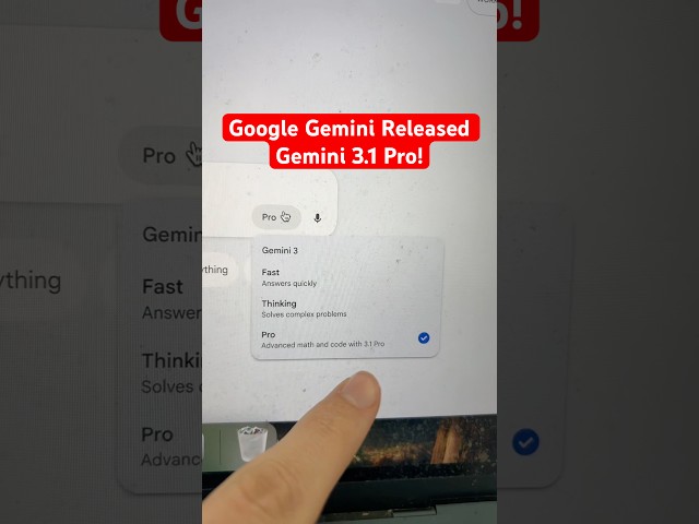 Google Gemini's NEW Gemini 3.1 Pro is CRAZY! #shorts