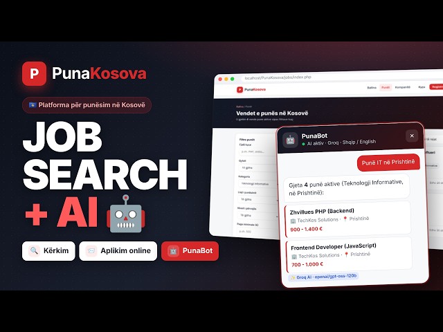 PunaKosova: Job Search, Applications & AI Assistant 🤖