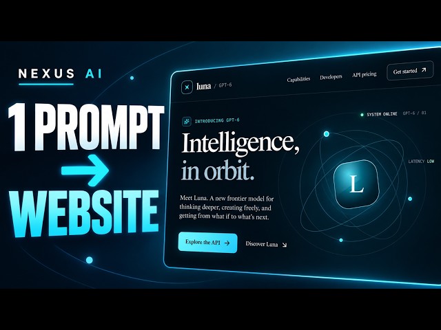 Build a Website with One Prompt | NEXUS AI App Builder (GPT-6 Luna)