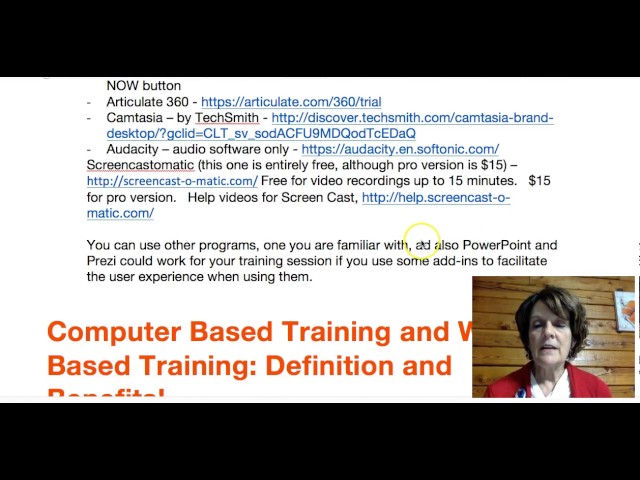 Computer Based Training #1