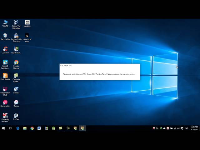 Install SQL Server 2012 Enterprise windows 64bit
