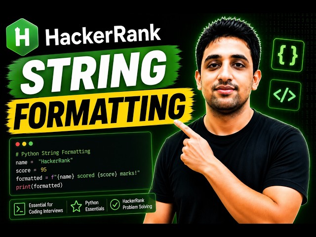 🔥 HackerRank Python String Formatting | Easy Explained (Step-by-Step)