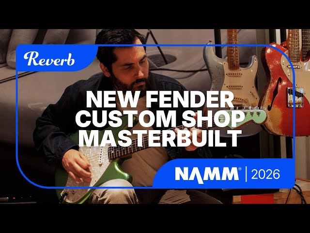Ariel Posen Tries Out Fender's New Custom Shop Masterbuilt Guitars | NAMM 2026/Wood Wire Volts