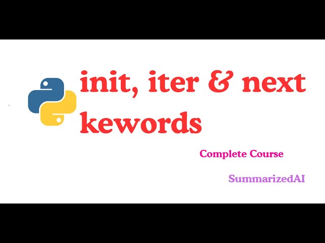 Python init, Iterator & next Explained | Python Object Iteration Tutorial #python #pythontutorial
