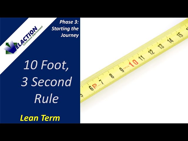 10 Foot, 3 Second Rule (Lean Term)