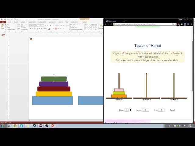 JAVA: Recursive Problems - TowerOfHanoi