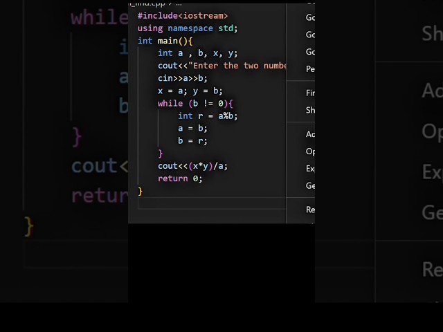 LCM ka code👩‍💻👨‍💻logic jo sab miss karte hai😳|Coding and Kahani #viral #coding #trending #shorts