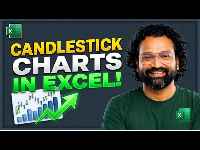STOCK & CANDLESTICK Charts in Excel (Complete Guide)