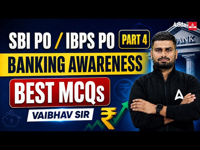 Banking Awareness for SBI PO & IBPS PO 2026 | Top MCQs | By Vaibhav shrivastava