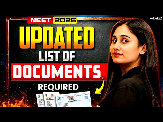 NEET MCC Updated Documents List 2026 | Every Student Must Watch | Bharti Ma'am