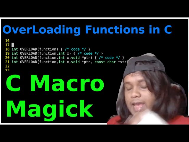 Overload Functions w/ C Macro Trick (kinda works)