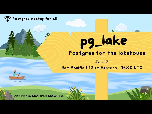 Postgres for the Lakehouse: pg_lake