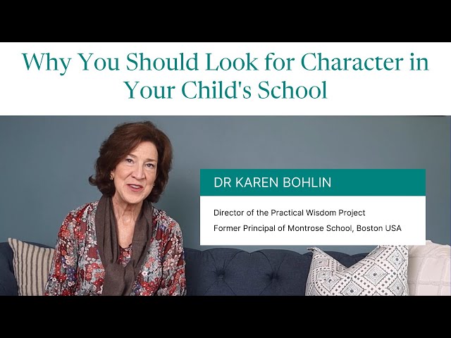 How to Choose a School that Educates in Character