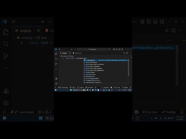 Change text with innerHTML #coding #javascript #webdevelopment #fyp #programming #frontendcourse