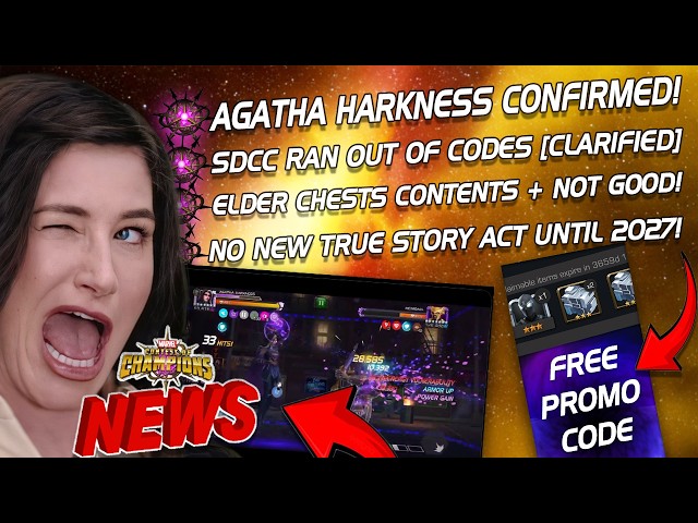 Agatha Harkness Confirmed For August? | Promo Code + SDCC Code Issue | Elder Chests + More [MCN]