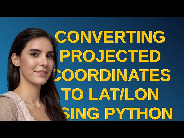 Gis: Converting projected coordinates to lat/lon using Python