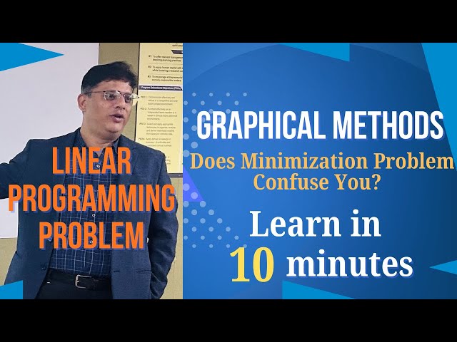 Graphical Method for LPP | Minimization Problems Explained Step by Step