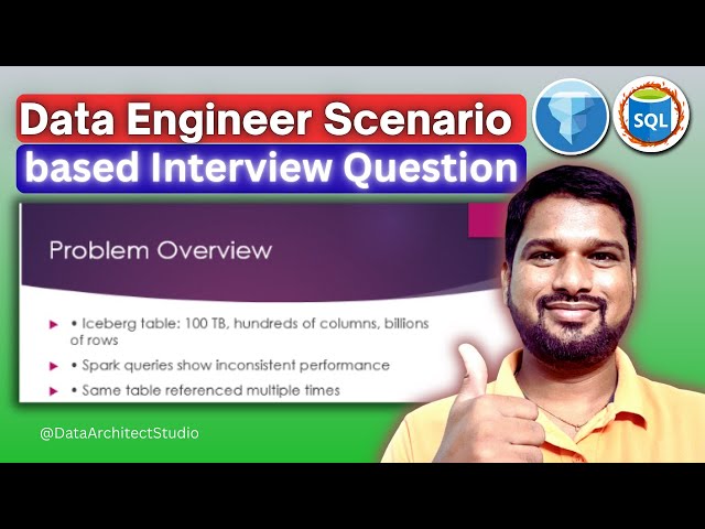 Data Engineer Scenario based Interview Question #dataengineering #apachespark